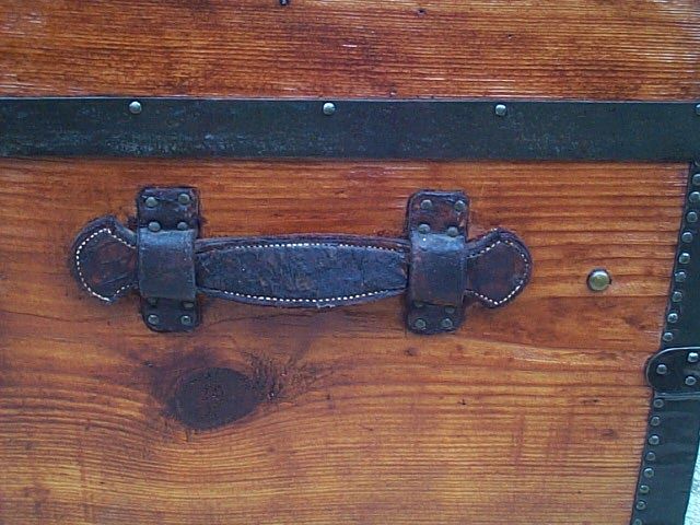 antique trunk leather handle replacements